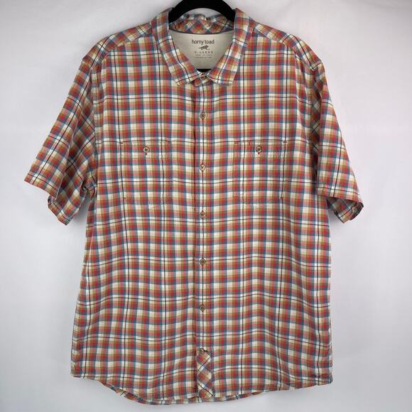 Horny Toad Plaid Smythy Button Up Shirt Size XL - Picture 1 of 10